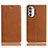 Leather Case Stands Flip Cover Holder H02P for Motorola MOTO G52