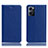 Leather Case Stands Flip Cover Holder H02P for OnePlus Nord CE 2 5G Blue