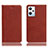 Leather Case Stands Flip Cover Holder H02P for OnePlus Nord CE 2 Lite 5G Brown