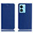 Leather Case Stands Flip Cover Holder H02P for Oppo A1 Pro 5G Blue