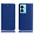Leather Case Stands Flip Cover Holder H02P for Oppo A1x 5G Blue