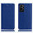 Leather Case Stands Flip Cover Holder H02P for Oppo A36 Blue