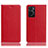 Leather Case Stands Flip Cover Holder H02P for Oppo A36 Red