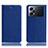 Leather Case Stands Flip Cover Holder H02P for Oppo K10 Pro 5G Blue