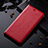 Leather Case Stands Flip Cover Holder H02P for Realme 10 5G Red