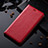 Leather Case Stands Flip Cover Holder H02P for Realme 9i 5G Red