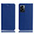 Leather Case Stands Flip Cover Holder H02P for Realme Narzo 50 5G Blue