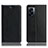 Leather Case Stands Flip Cover Holder H02P for Realme Q5i 5G Black