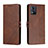 Leather Case Stands Flip Cover Holder H02X for Motorola Moto E13