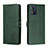 Leather Case Stands Flip Cover Holder H02X for Motorola Moto E13 Green