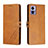 Leather Case Stands Flip Cover Holder H02X for Motorola Moto Edge 30 Lite 5G