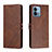 Leather Case Stands Flip Cover Holder H02X for Motorola Moto G Stylus (2023) 4G