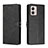 Leather Case Stands Flip Cover Holder H02X for Motorola Moto G53j 5G