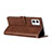 Leather Case Stands Flip Cover Holder H02X for Motorola Moto G73 5G