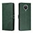 Leather Case Stands Flip Cover Holder H02X for Nokia G10 Green