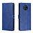 Leather Case Stands Flip Cover Holder H02X for Nokia G50 5G Blue