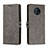 Leather Case Stands Flip Cover Holder H02X for Nokia G50 5G Gray