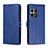 Leather Case Stands Flip Cover Holder H02X for OnePlus 10 Pro 5G Blue