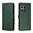 Leather Case Stands Flip Cover Holder H02X for OnePlus 10 Pro 5G Green