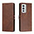 Leather Case Stands Flip Cover Holder H02X for OnePlus 9RT 5G