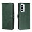 Leather Case Stands Flip Cover Holder H02X for OnePlus 9RT 5G Green