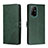 Leather Case Stands Flip Cover Holder H02X for Oppo A94 5G Green