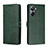 Leather Case Stands Flip Cover Holder H02X for Realme 10 Pro 5G Green