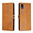 Leather Case Stands Flip Cover Holder H02X for Samsung Galaxy A03 Core