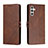 Leather Case Stands Flip Cover Holder H02X for Samsung Galaxy A04s