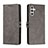 Leather Case Stands Flip Cover Holder H02X for Samsung Galaxy A04s Gray