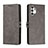Leather Case Stands Flip Cover Holder H02X for Samsung Galaxy A13 4G Gray