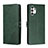 Leather Case Stands Flip Cover Holder H02X for Samsung Galaxy A13 4G Green