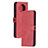 Leather Case Stands Flip Cover Holder H02X for Xiaomi Mi 10i 5G Red