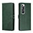 Leather Case Stands Flip Cover Holder H02X for Xiaomi Mi 10S 5G Green