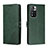 Leather Case Stands Flip Cover Holder H02X for Xiaomi Mi 11i 5G (2022) Green