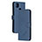 Leather Case Stands Flip Cover Holder H02X for Xiaomi POCO C3 Blue