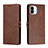 Leather Case Stands Flip Cover Holder H02X for Xiaomi Poco C50