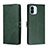 Leather Case Stands Flip Cover Holder H02X for Xiaomi Poco C50 Green