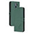 Leather Case Stands Flip Cover Holder H02X for Xiaomi Poco M2 Green