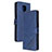 Leather Case Stands Flip Cover Holder H02X for Xiaomi Poco M2 Pro Blue