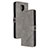 Leather Case Stands Flip Cover Holder H02X for Xiaomi Poco M2 Pro Gray