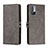 Leather Case Stands Flip Cover Holder H02X for Xiaomi POCO M3 Pro 5G Gray