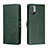 Leather Case Stands Flip Cover Holder H02X for Xiaomi POCO M3 Pro 5G Green