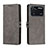 Leather Case Stands Flip Cover Holder H02X for Xiaomi Poco M4 Pro 4G Gray