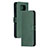 Leather Case Stands Flip Cover Holder H02X for Xiaomi Poco X3 NFC Green