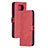 Leather Case Stands Flip Cover Holder H02X for Xiaomi Poco X3 NFC Red