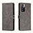 Leather Case Stands Flip Cover Holder H02X for Xiaomi Poco X4 NFC Gray