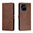 Leather Case Stands Flip Cover Holder H02X for Xiaomi Redmi 10 Power