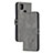 Leather Case Stands Flip Cover Holder H02X for Xiaomi Redmi 10A 4G Gray