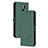 Leather Case Stands Flip Cover Holder H02X for Xiaomi Redmi 9 Green